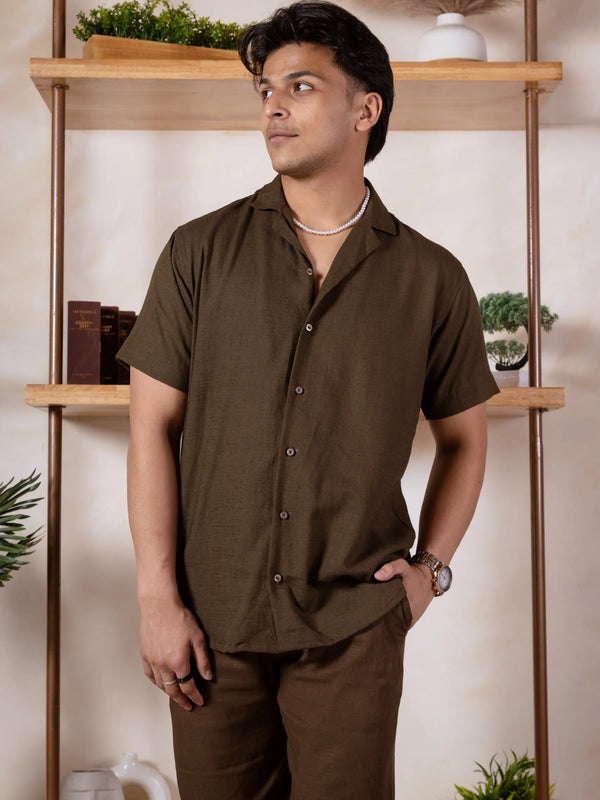 Solid Linen Resort Shirt