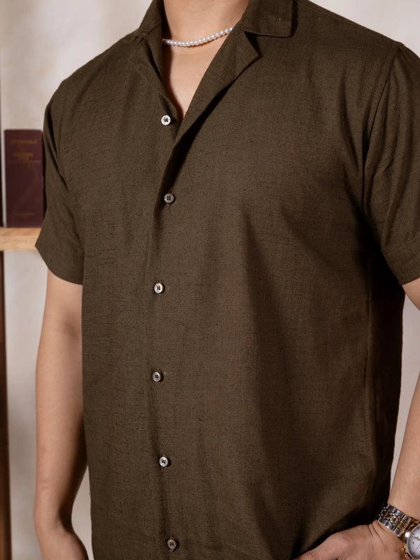 Solid Linen Resort Shirt
