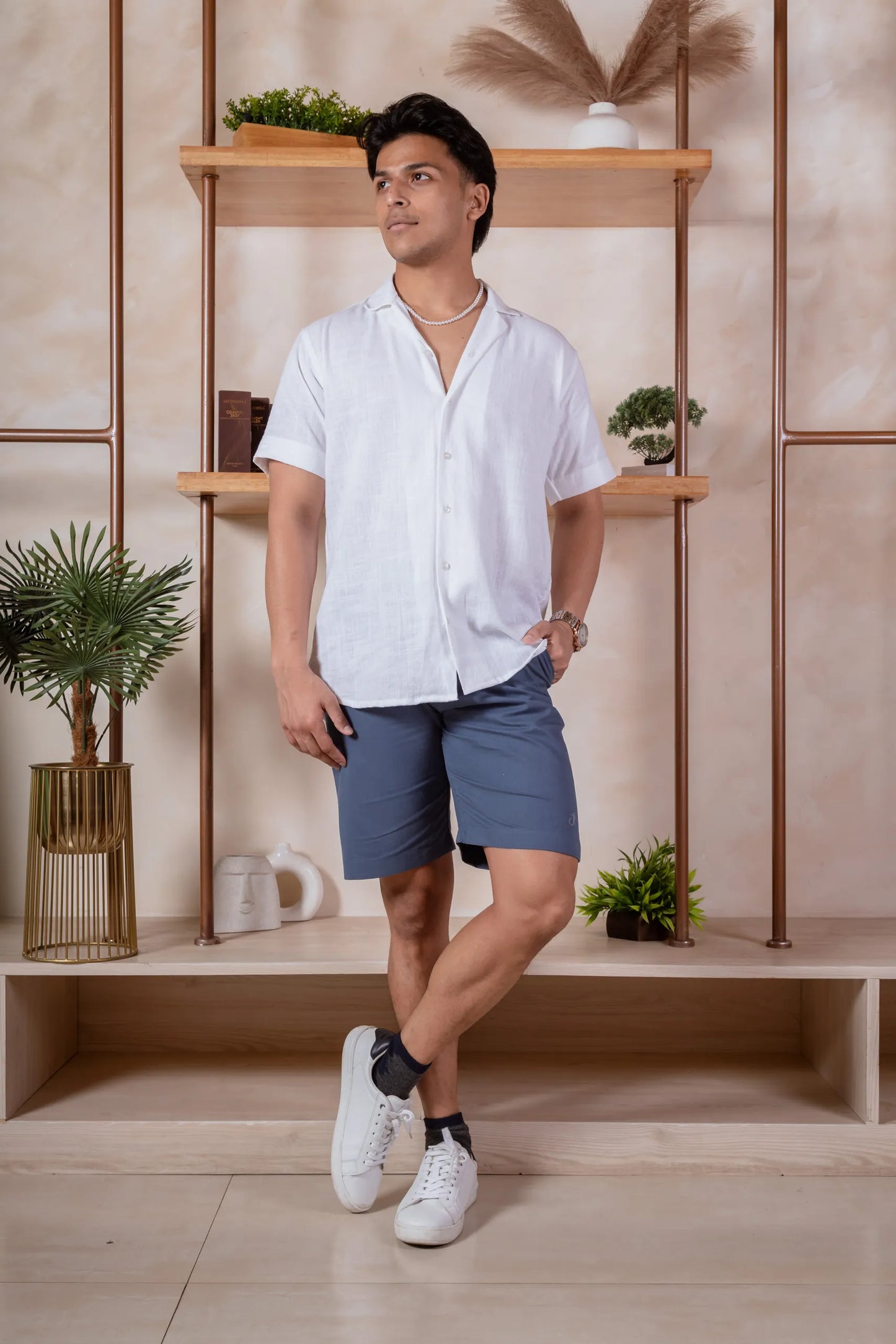 Men Relaxed Fit Chino Shorts