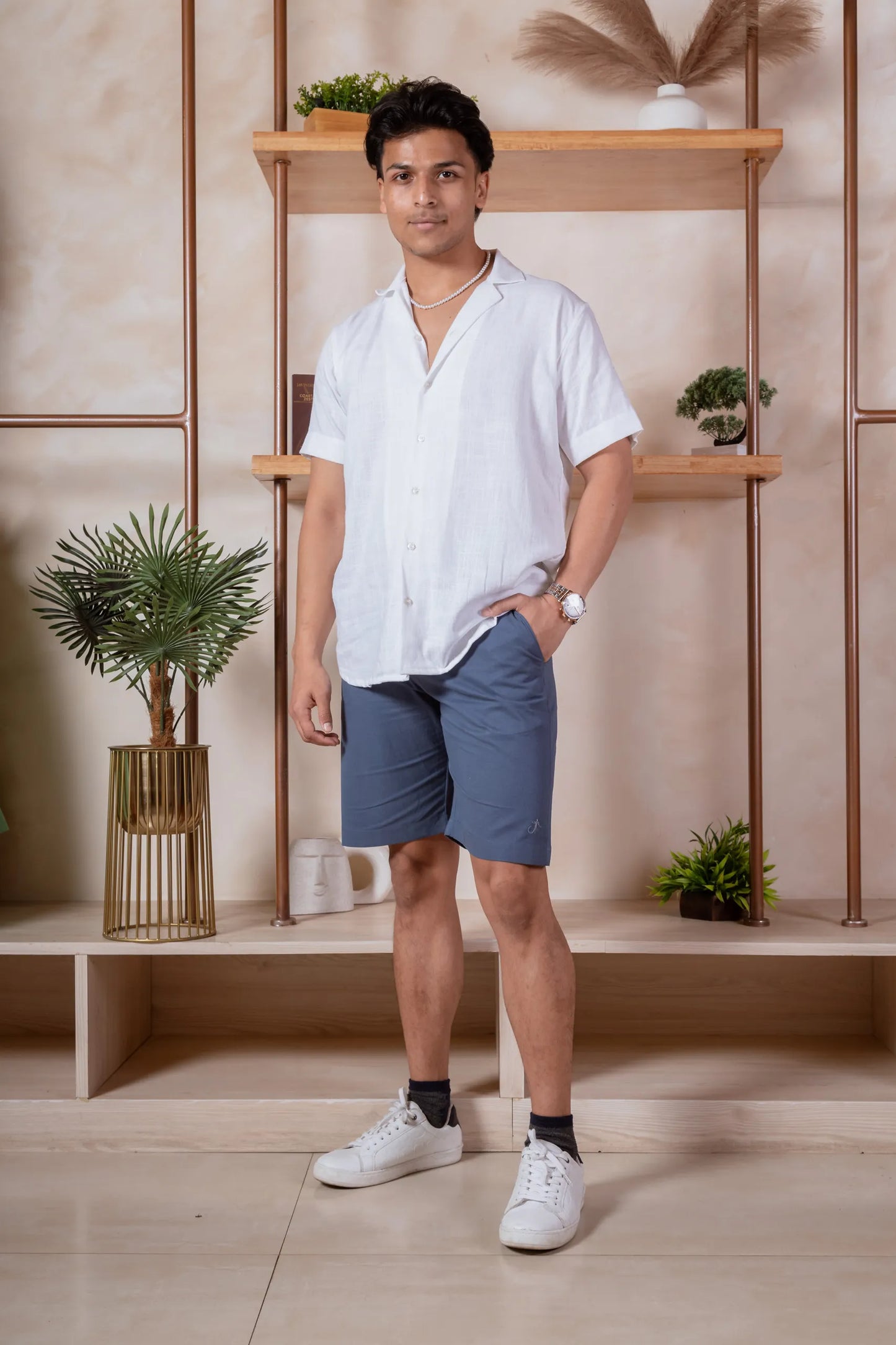 Men Relaxed Fit Chino Shorts