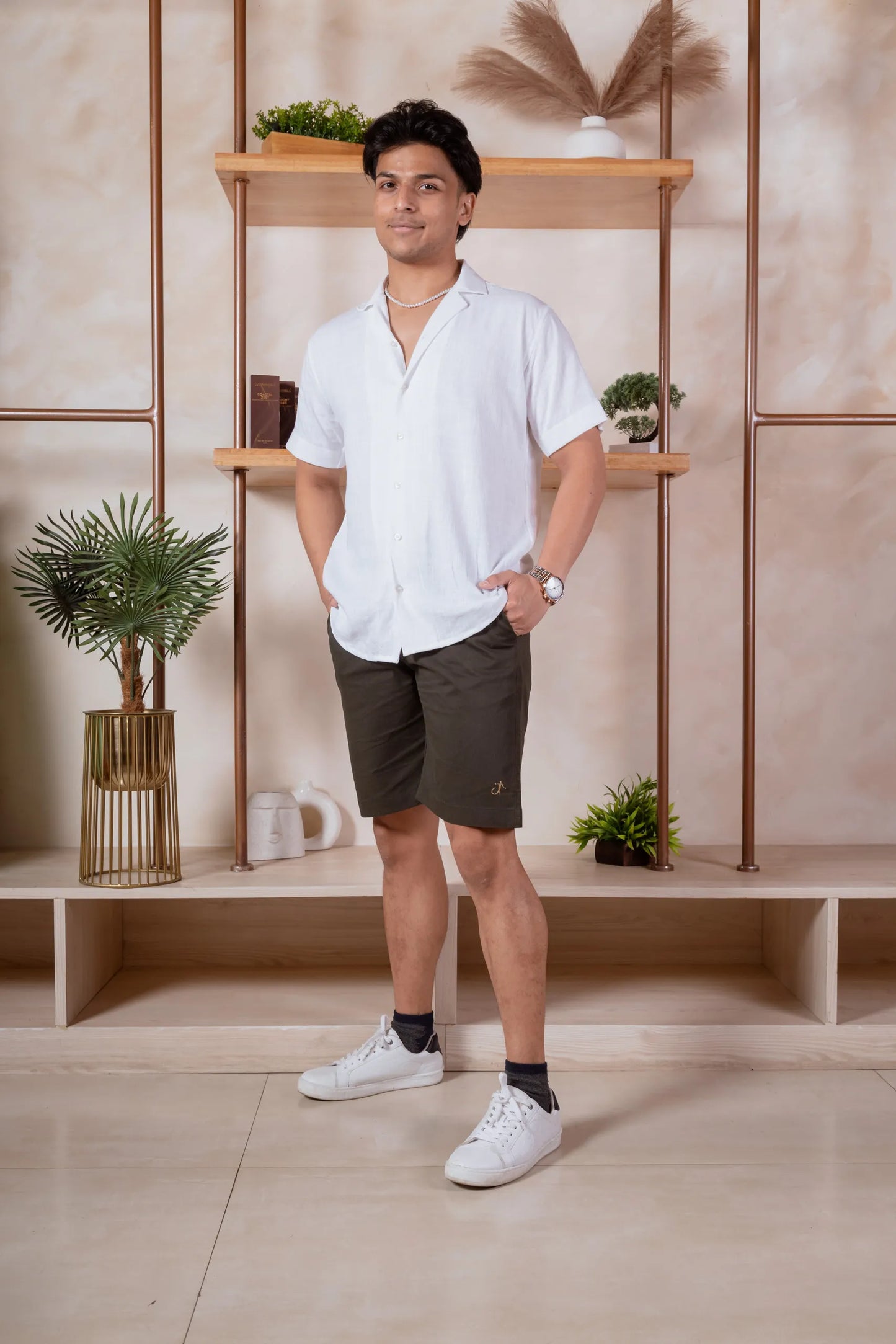 Men Relaxed Fit Chino Shorts