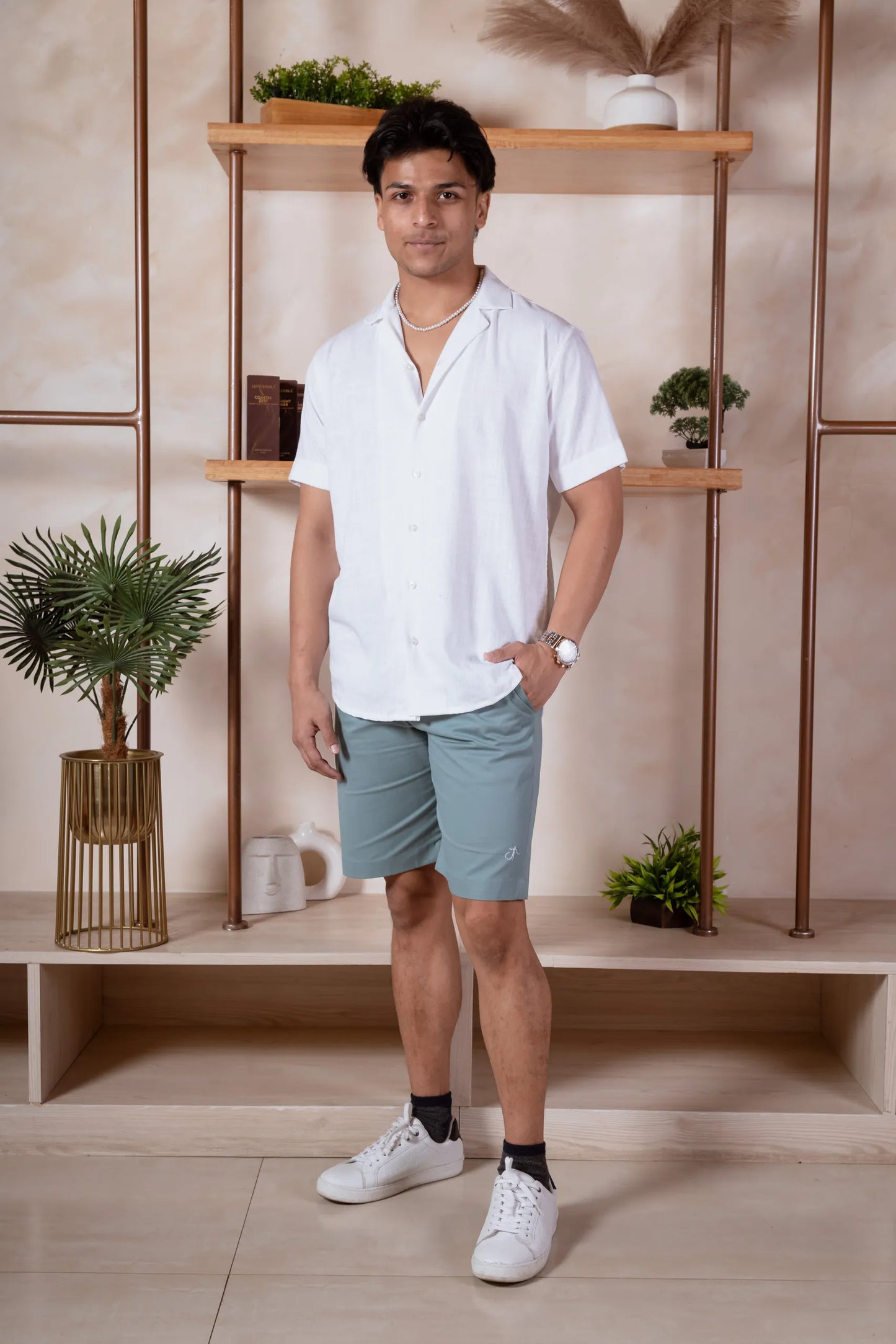 Men Relaxed Fit Chino Shorts