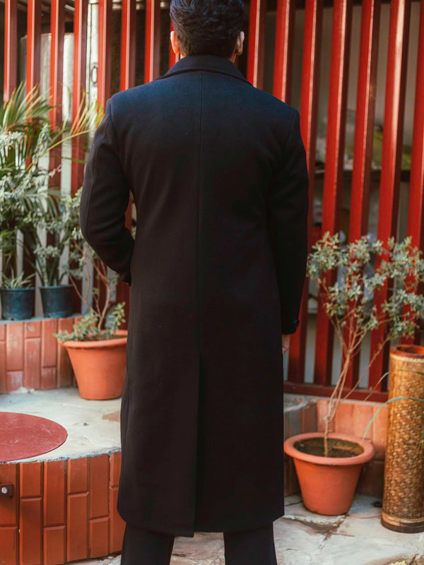 Men Ankle Length Long Trench Coat