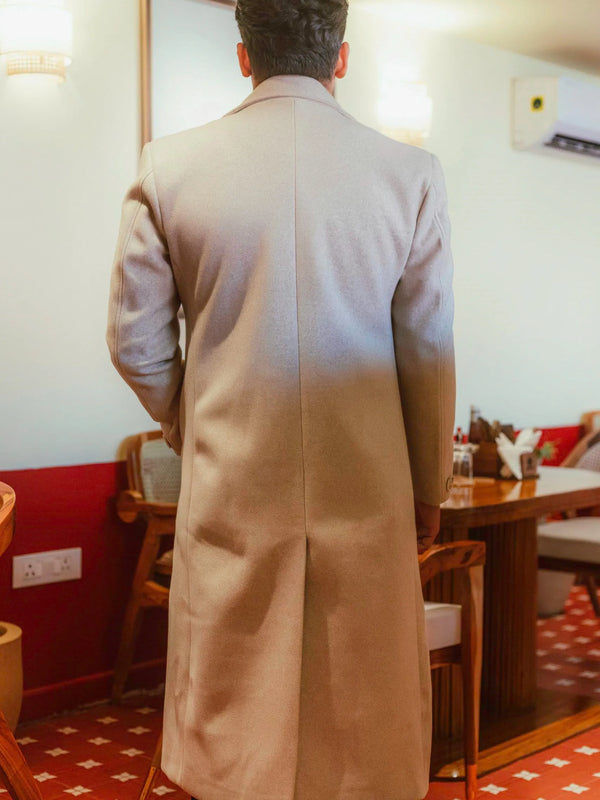 Men Ankle Length Long Trench Coat
