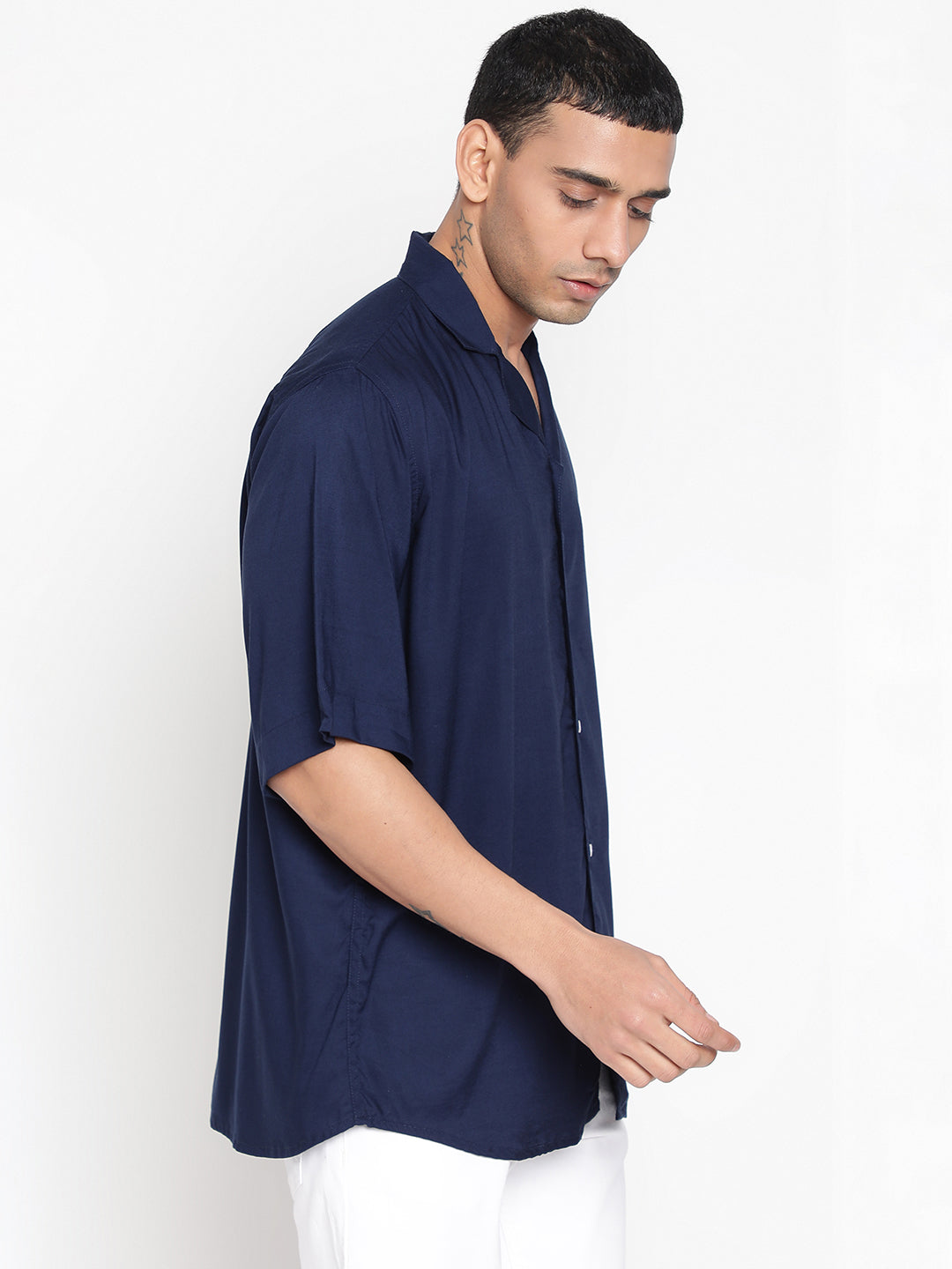 Oversized Cuban Collar Unisex Rayon Shirt