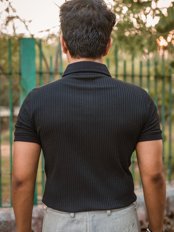 Luxury Knitted Polo T-shirt
