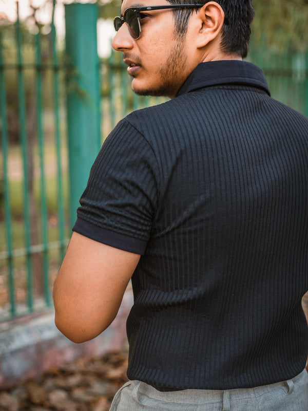 Luxury Knitted Polo T-shirt