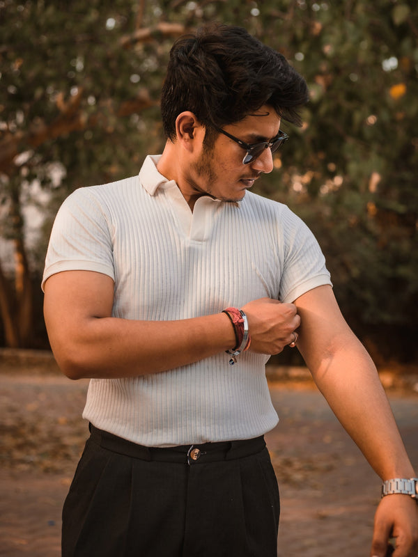 Luxury Knitted Polo T-shirt