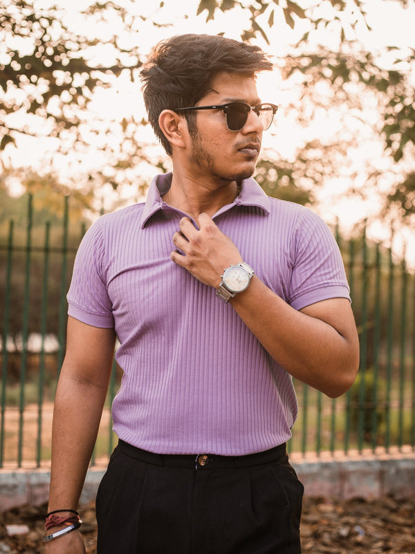 Luxury Knitted Polo T-shirt
