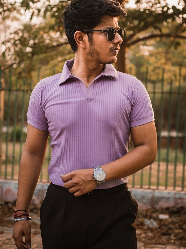 Luxury Knitted Polo T-shirt