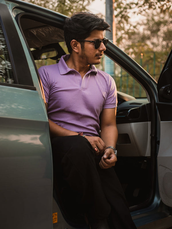 Luxury Knitted Polo T-shirt