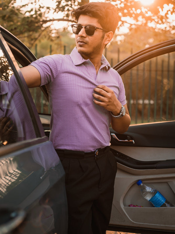 Luxury Knitted Polo T-shirt