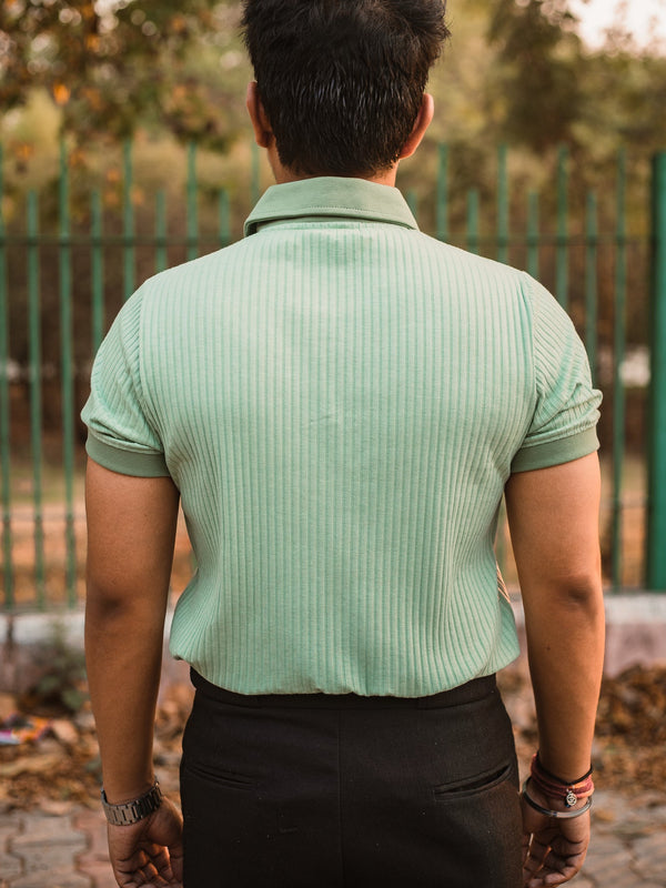 Luxury Knitted Polo T-shirt