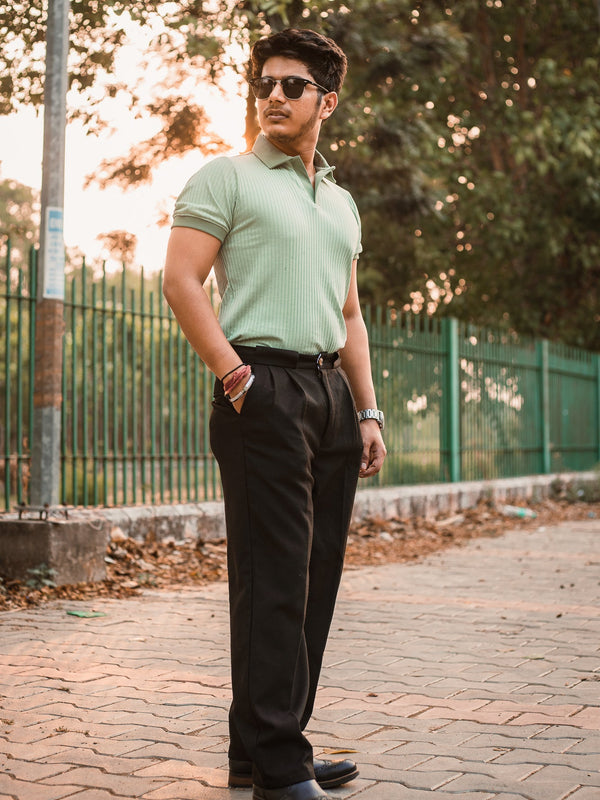Luxury Knitted Polo T-shirt