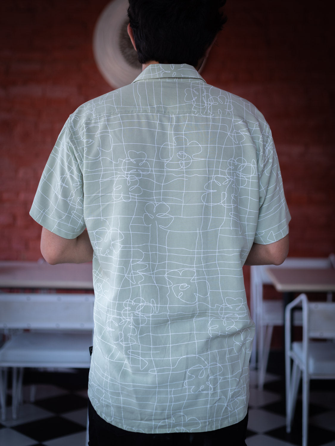 Abstract Printed Sustainable Rayon Unisex Shirt