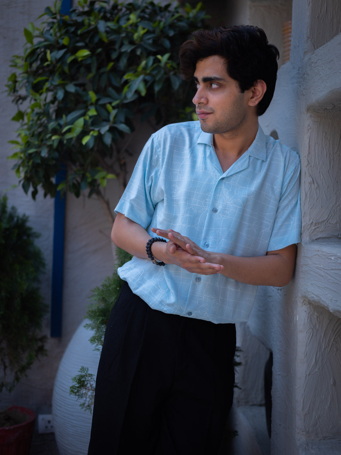 Abstract Printed Sustainable Rayon Unisex Shirt