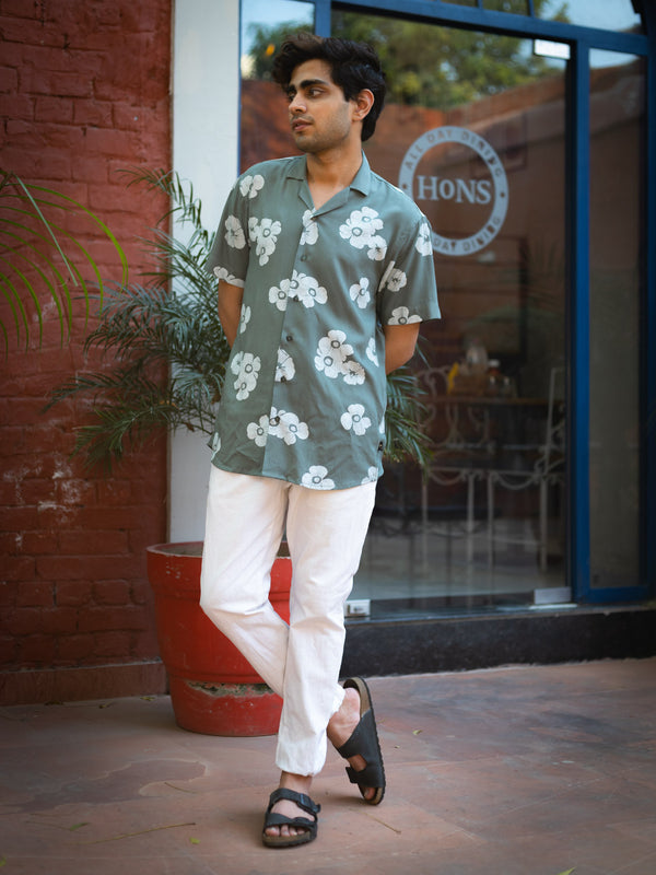 Floral Printed Sustainable Rayon Unisex Shirt