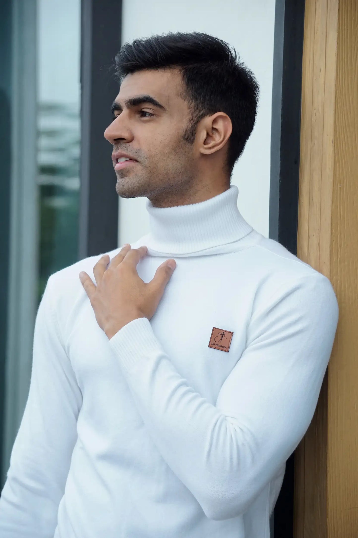Warm Wool Blend Turtle Neck Sweater