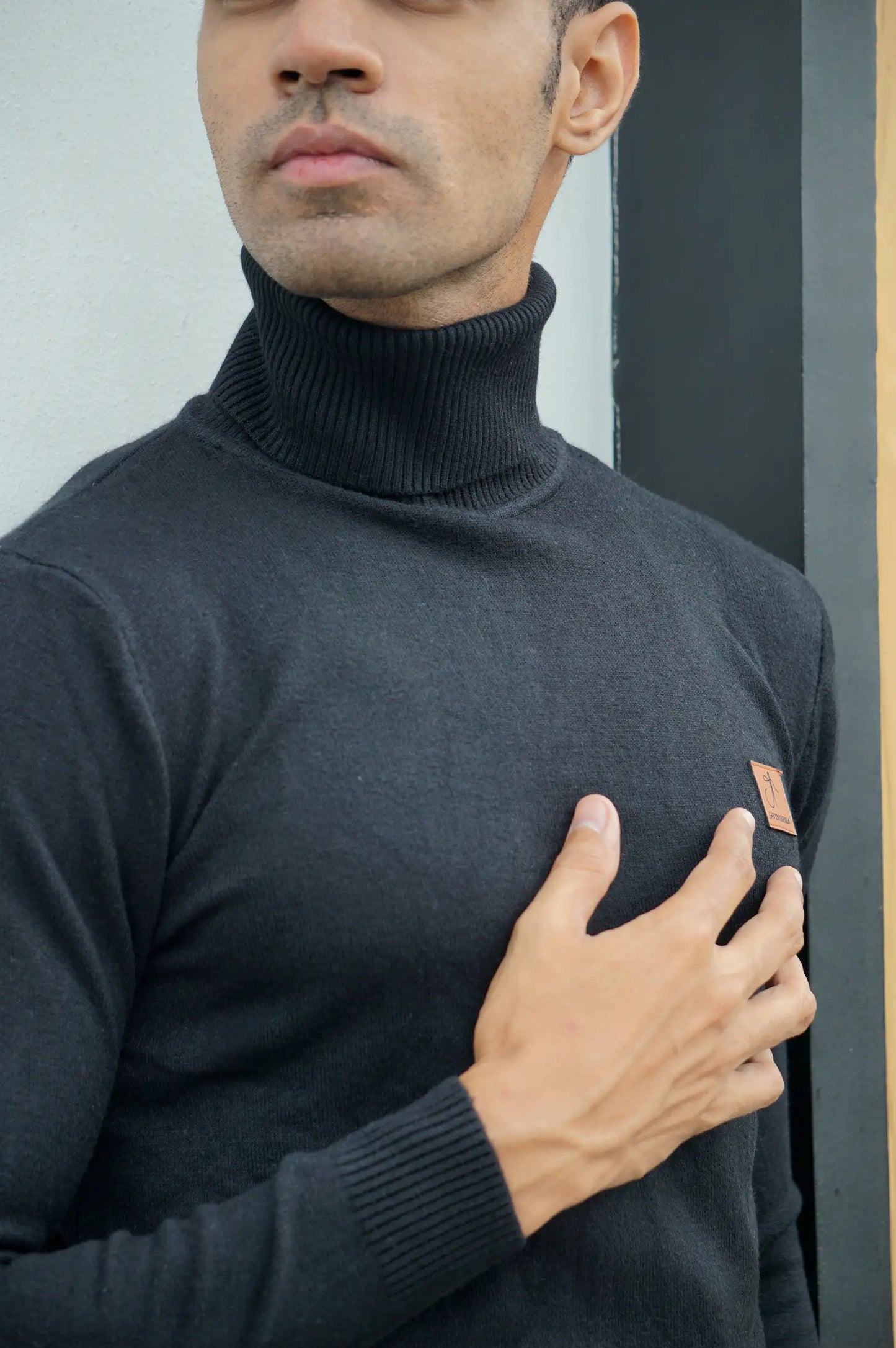 Warm Wool Blend Turtle Neck Sweater