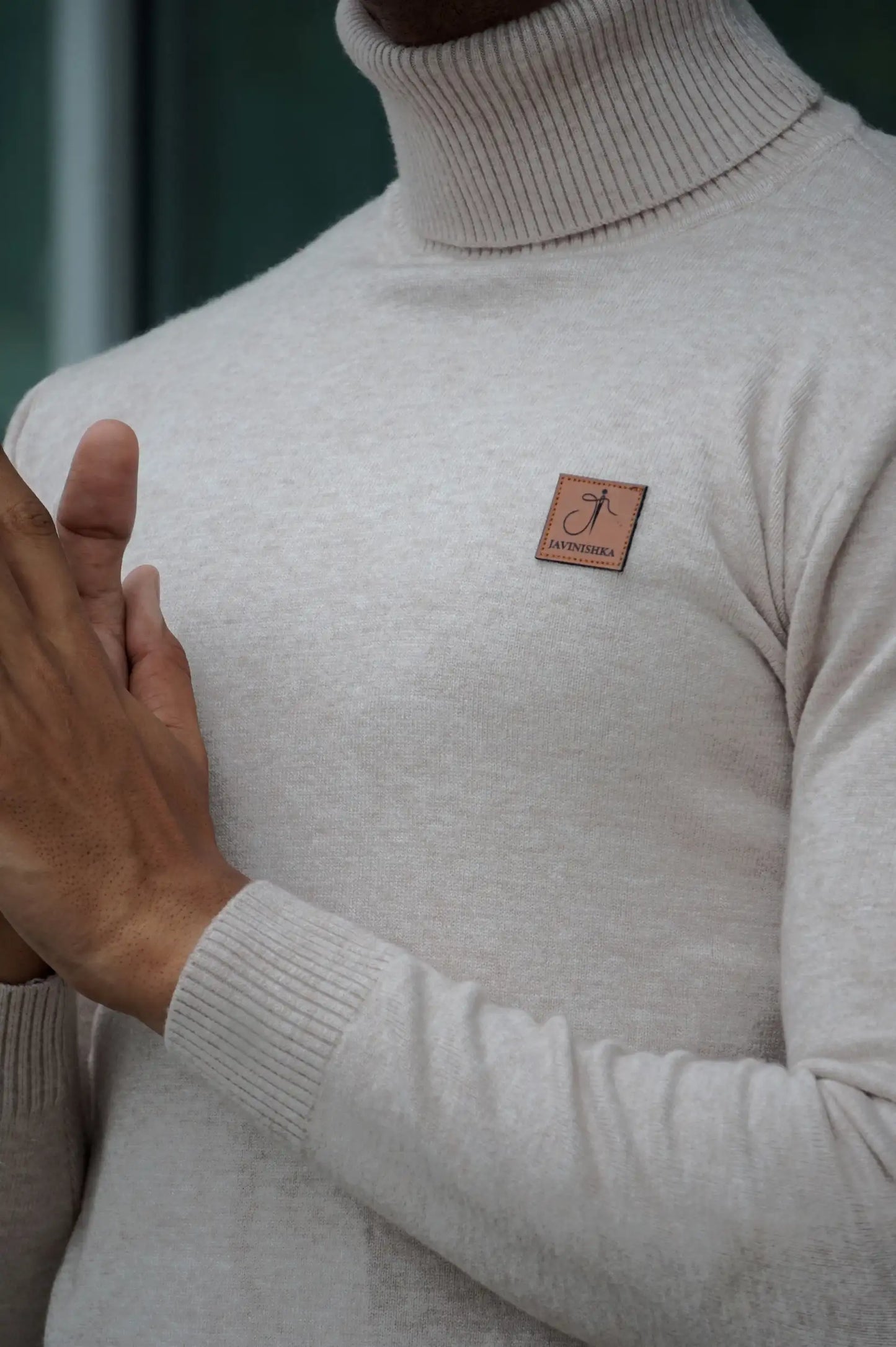Warm Wool Blend Turtle Neck Sweater