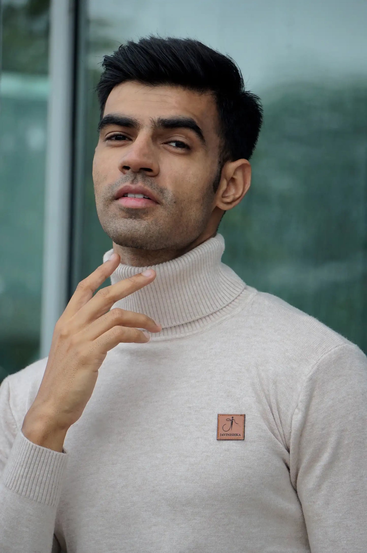 Warm Wool Blend Turtle Neck Sweater