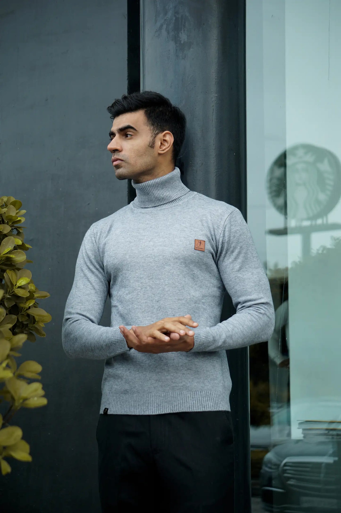 Warm Wool Blend Turtle Neck Sweater