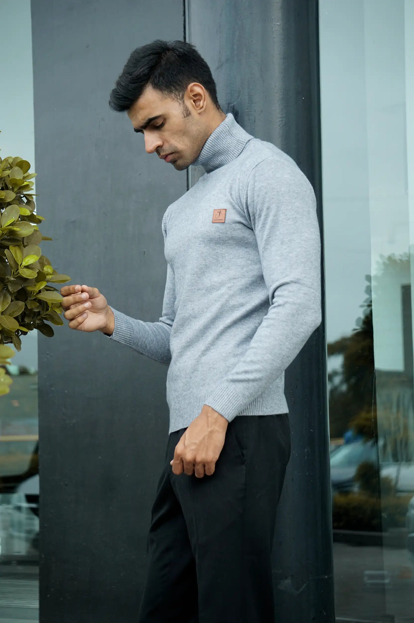 Warm Wool Blend Turtle Neck Sweater