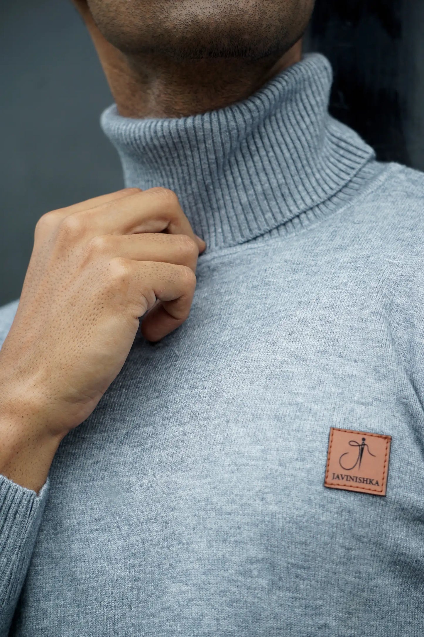 Warm Wool Blend Turtle Neck Sweater