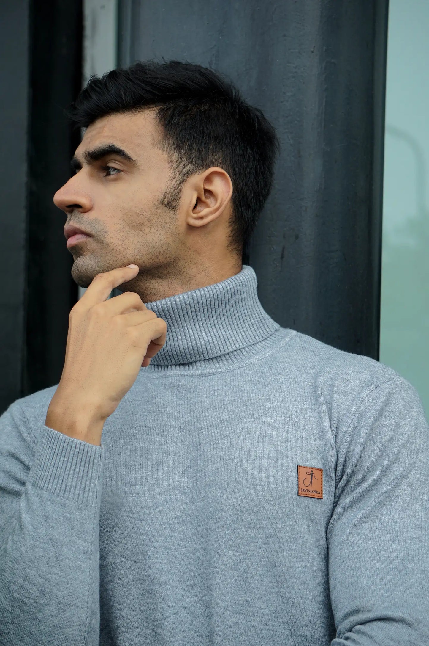 Warm Wool Blend Turtle Neck Sweater