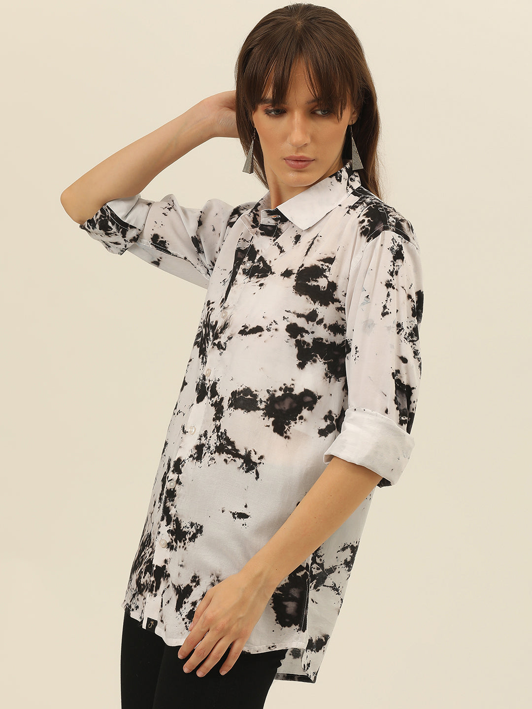 Sustainable Hand Tie Dye Women Shirt