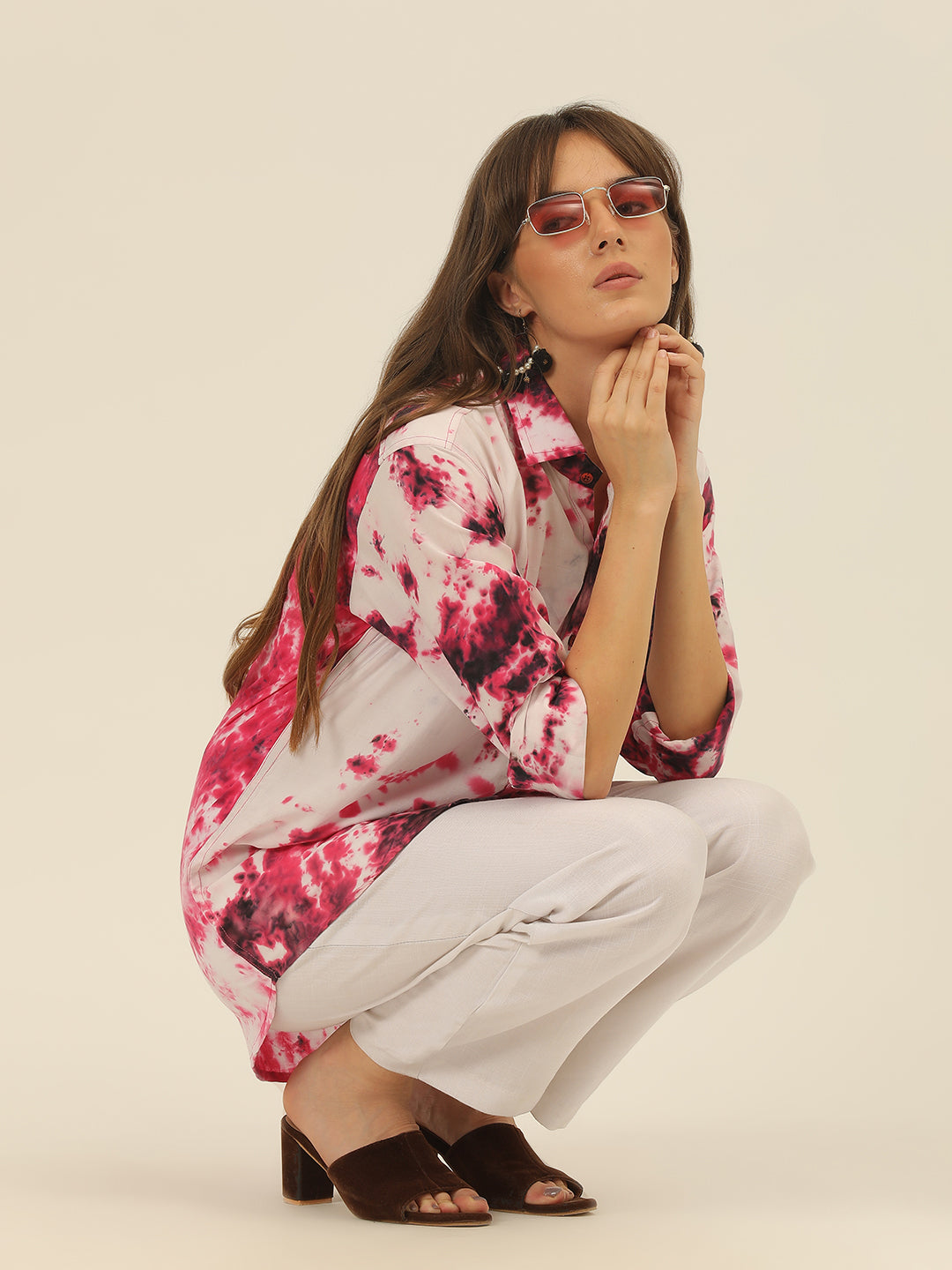 Sustainable Hand Tie Dye Women Shirt