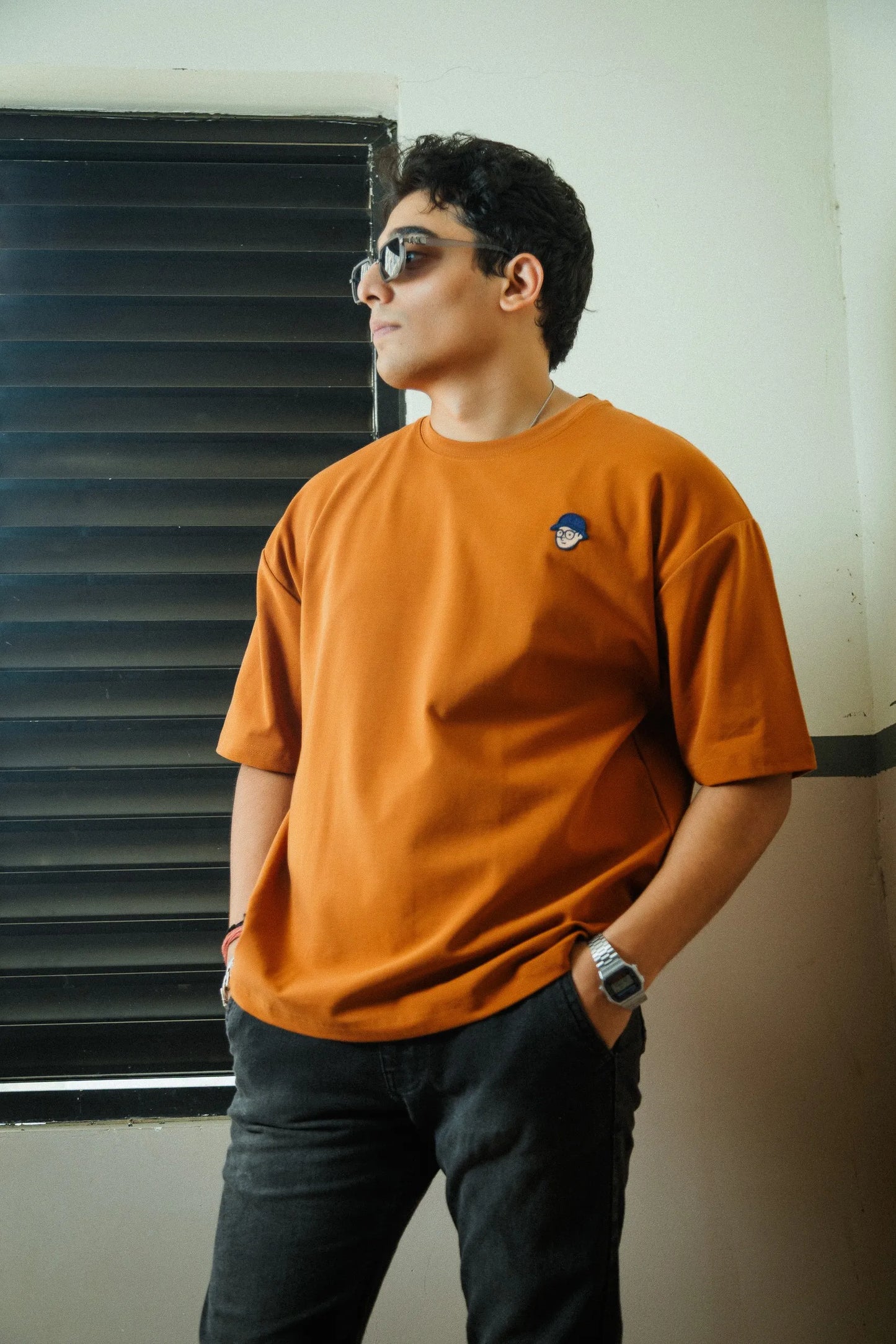 Unisex Oversized Cotton T-Shirt with Full Back Graphic Print