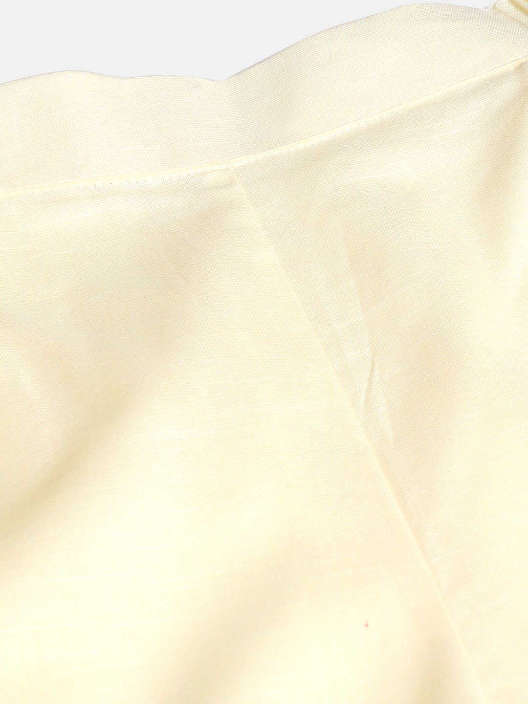 Premium Cream Cotton Linen Crop Shirt & Trouser Slim Fit Co-ord Set