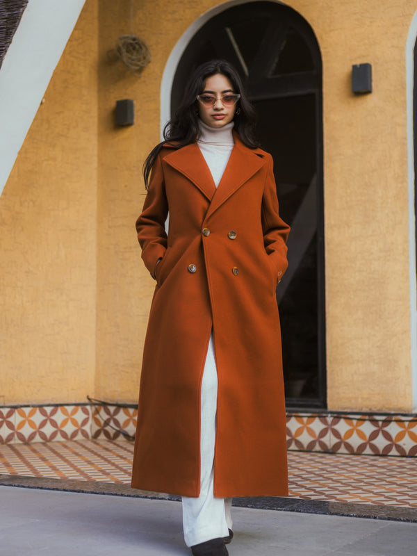 Women Ankle Length Long Trench Coat