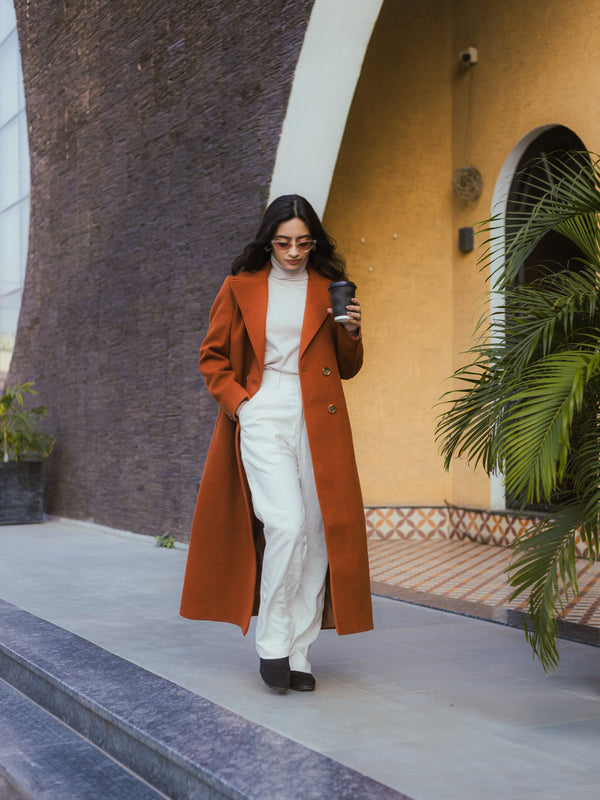 Women Ankle Length Long Trench Coat