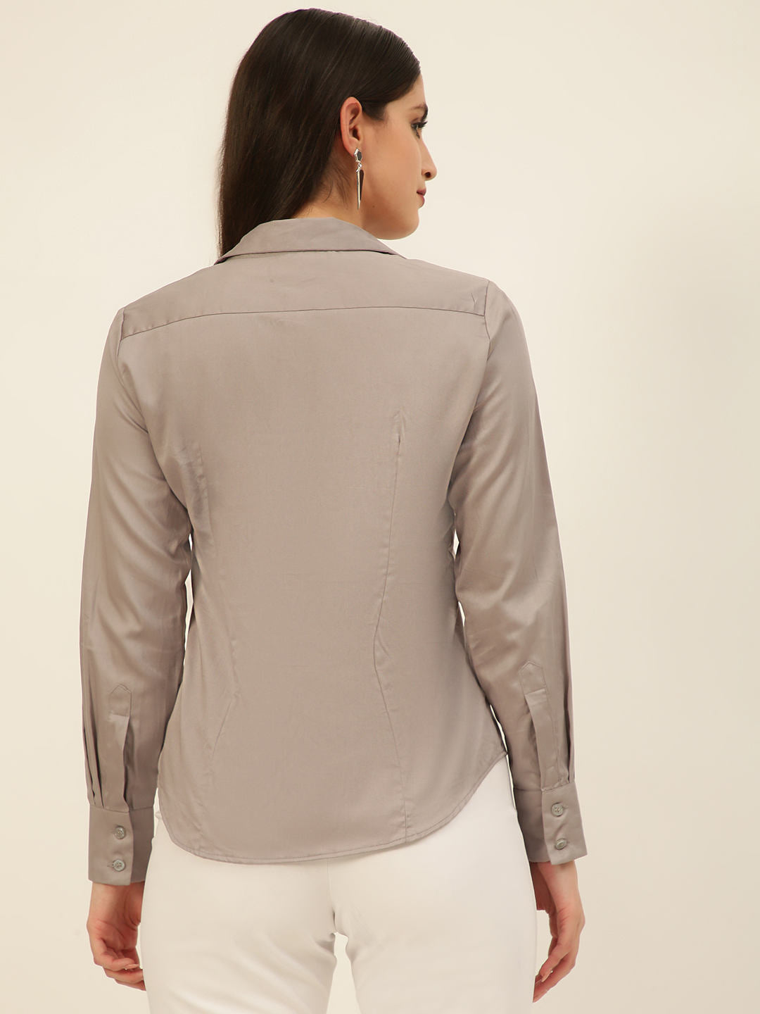 Finest Egyptian Giza Satin Women Formal Shirt
