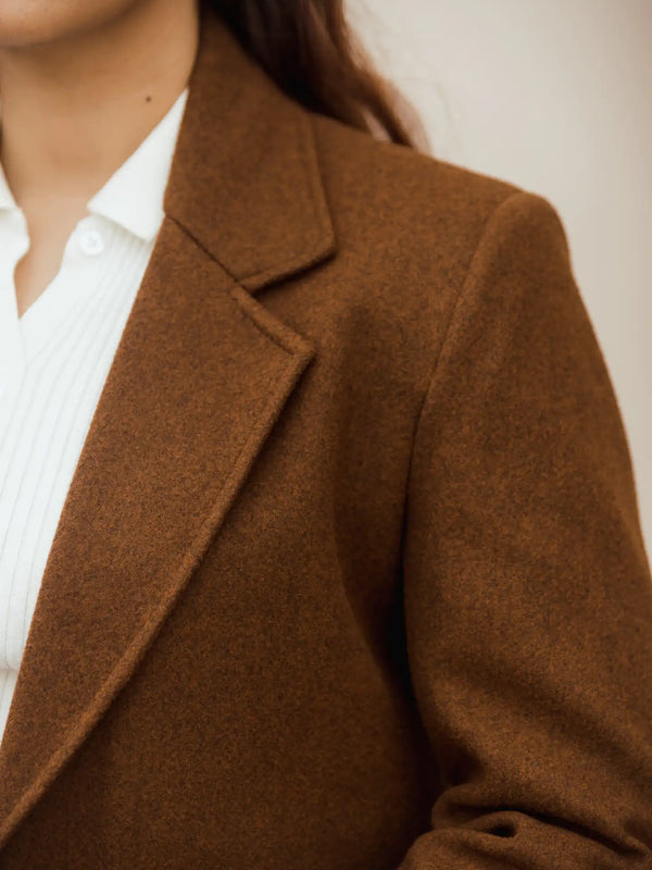 Women Long Coat with Belt