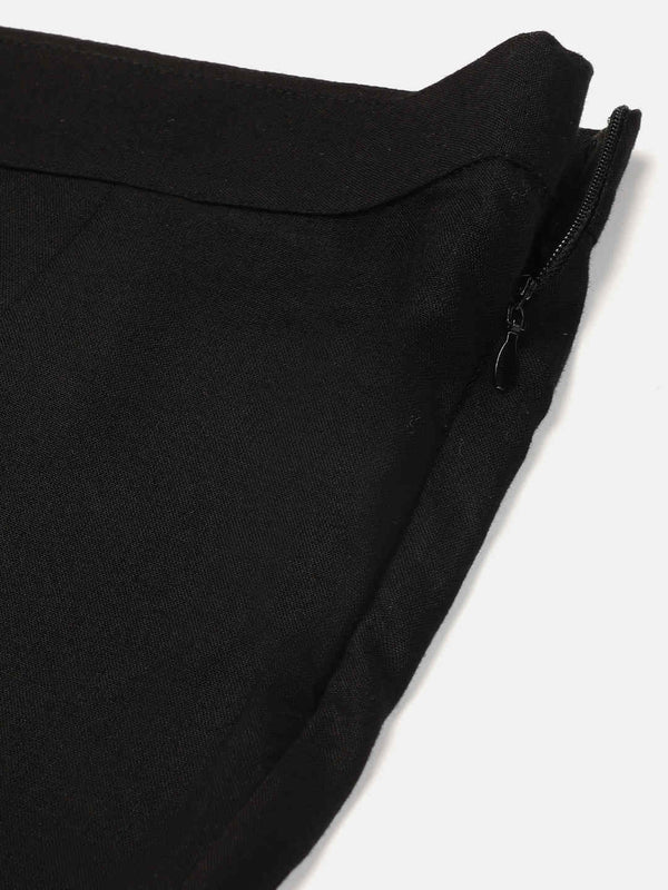 V-Neck Peplum Style Top & Trouser Rayon Co-ord Set