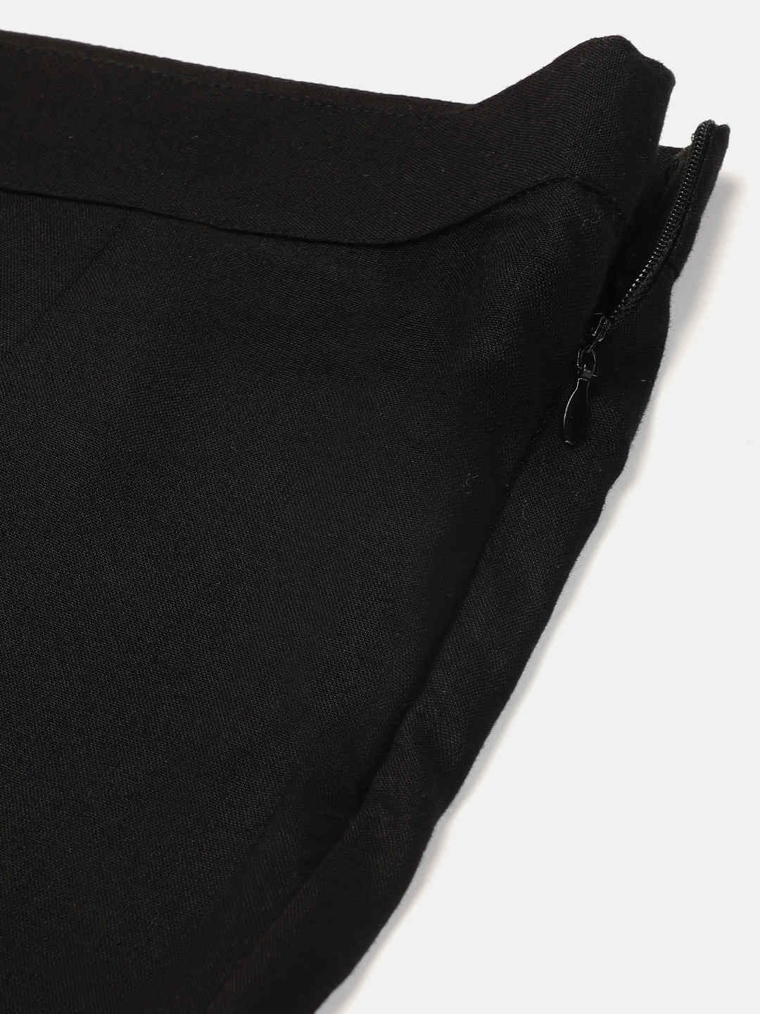 V-Neck Peplum Style Top & Trouser Rayon Co-ord Set