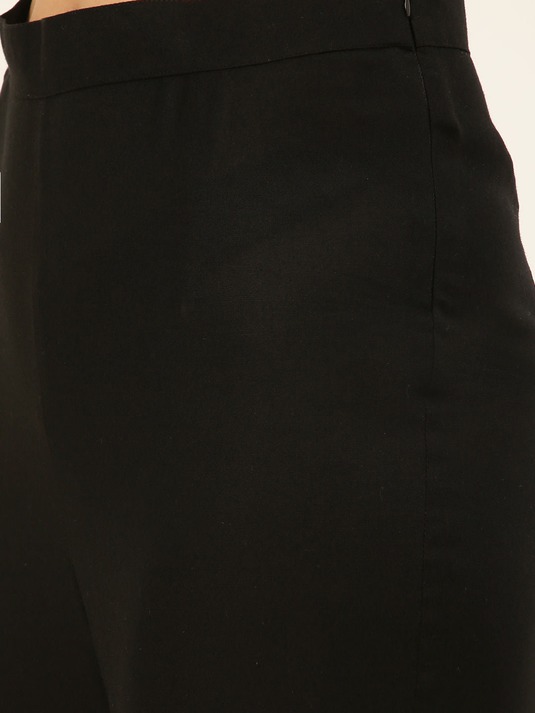 V-Neck Peplum Style Top & Trouser Rayon Co-ord Set