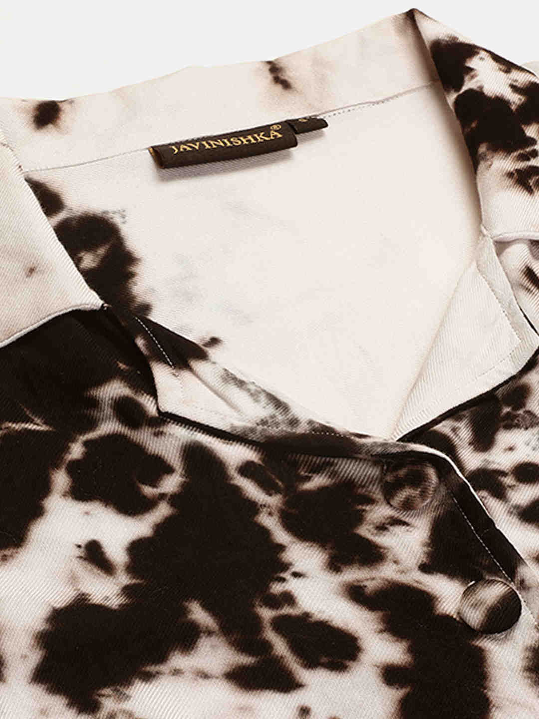 Sustainable Crop Top & Trouser Pashmina Rayon Designer Tie Dye Co-ord Set