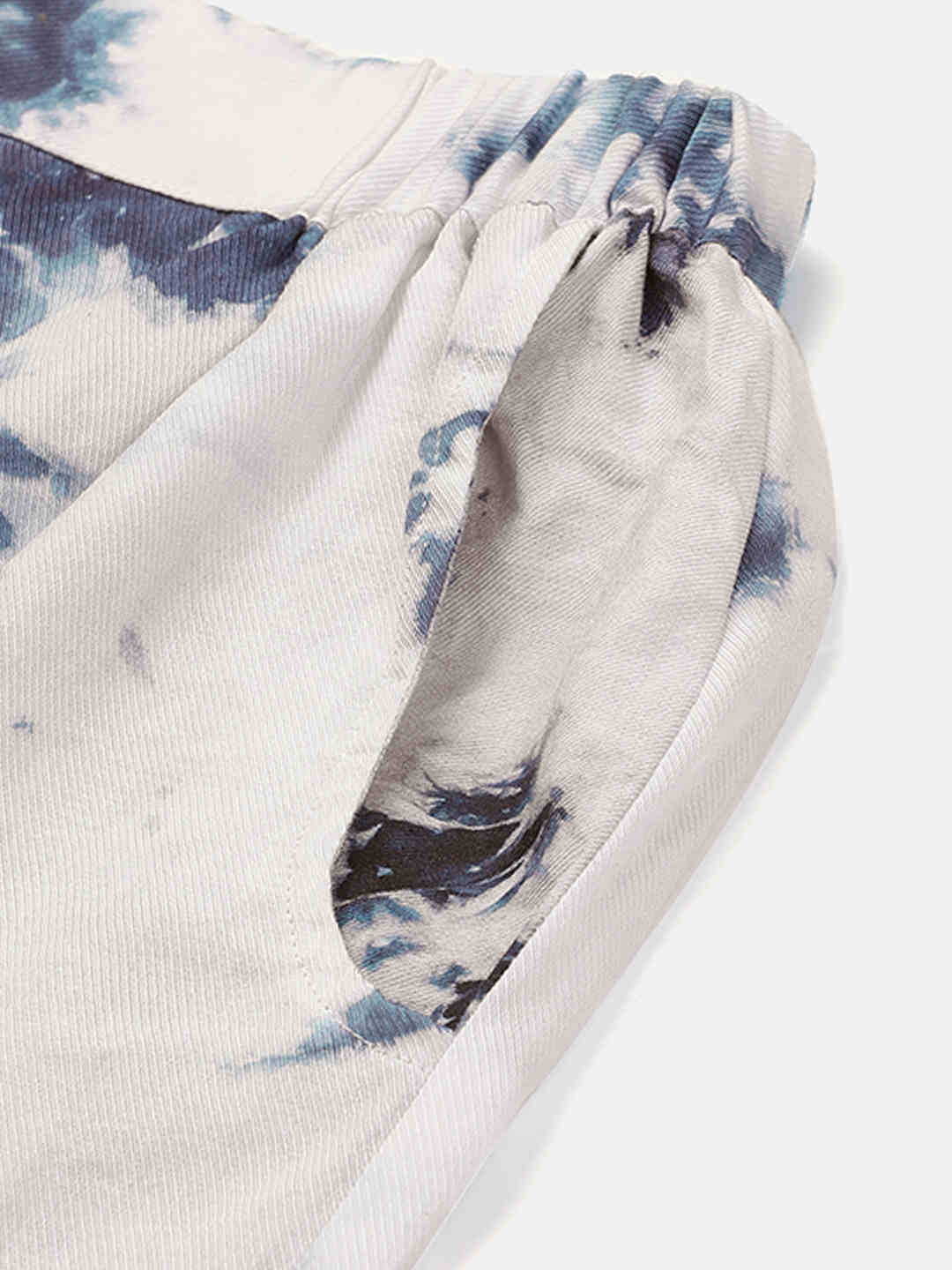 Sustainable Crop Top & Trouser Pashmina Rayon Designer Tie Dye Co-ord Set