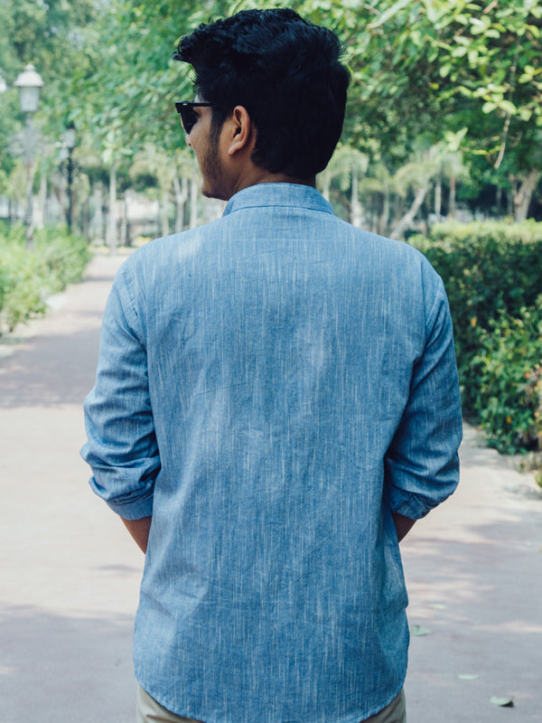 Cotton Linen Textured Short Kurta