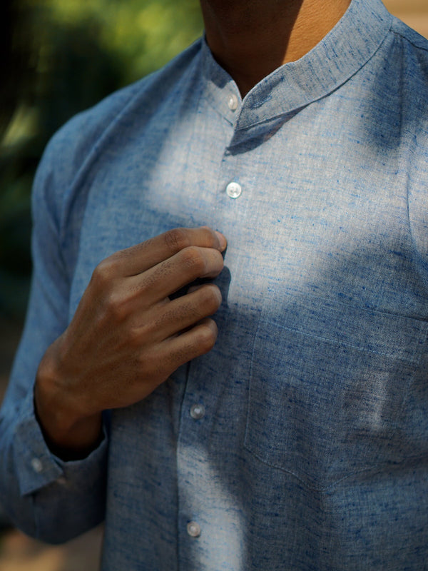 Premium Cotton Linen Regular Fit Solid Shirt