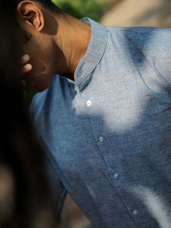 Premium Cotton Linen Regular Fit Solid Shirt