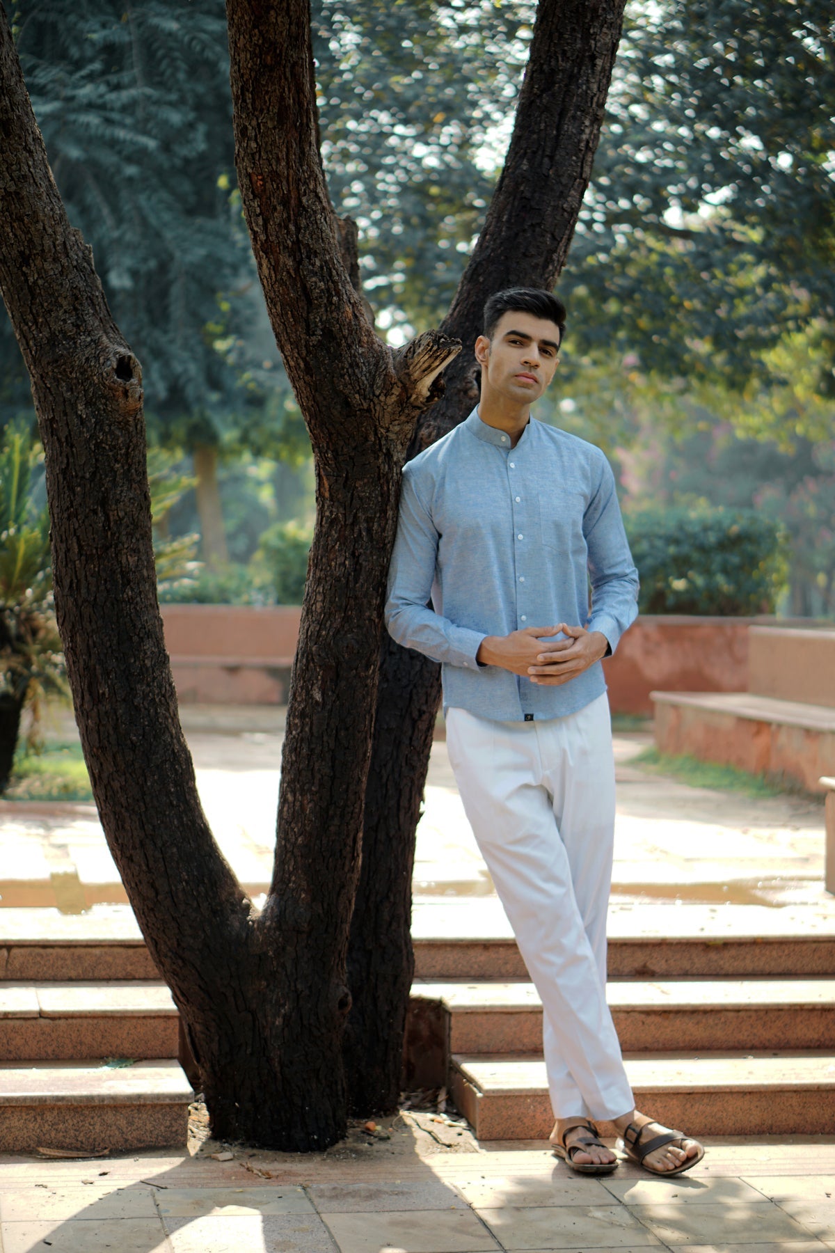 Premium Cotton Linen Regular Fit Solid Shirt