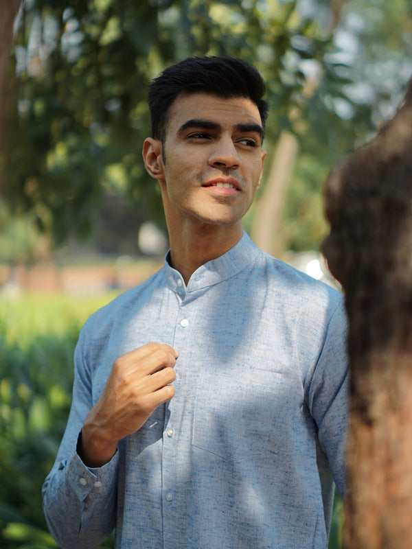 Premium Cotton Linen Regular Fit Solid Shirt