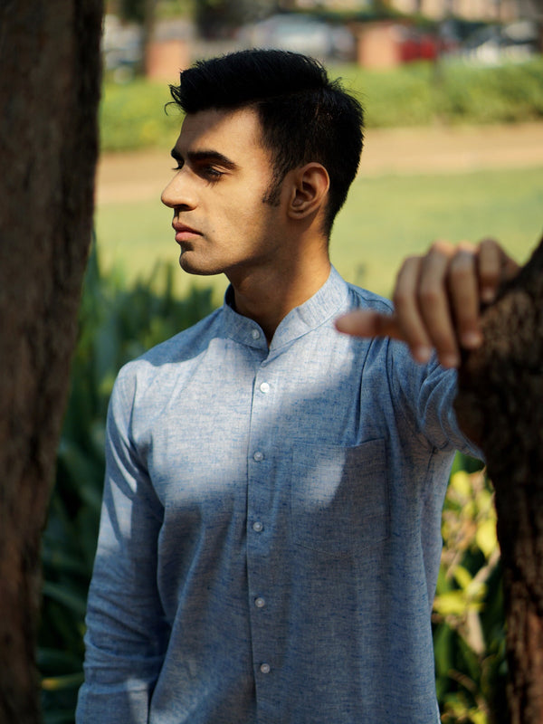 Premium Cotton Linen Regular Fit Solid Shirt
