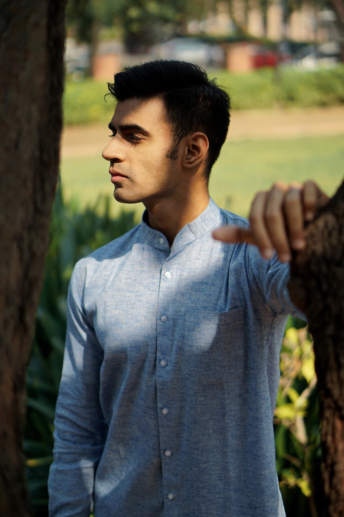 Premium Cotton Linen Regular Fit Solid Shirt