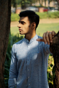 Premium Cotton Linen Regular Fit Solid Shirt